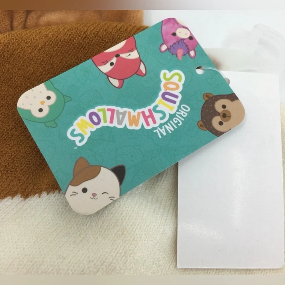Squishmallows Cam Cat Beanie Hat Calico Cozy Soft Winter Cute Kawaii Unisex OSFM